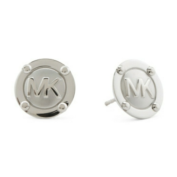 michael kors logo stud earrings